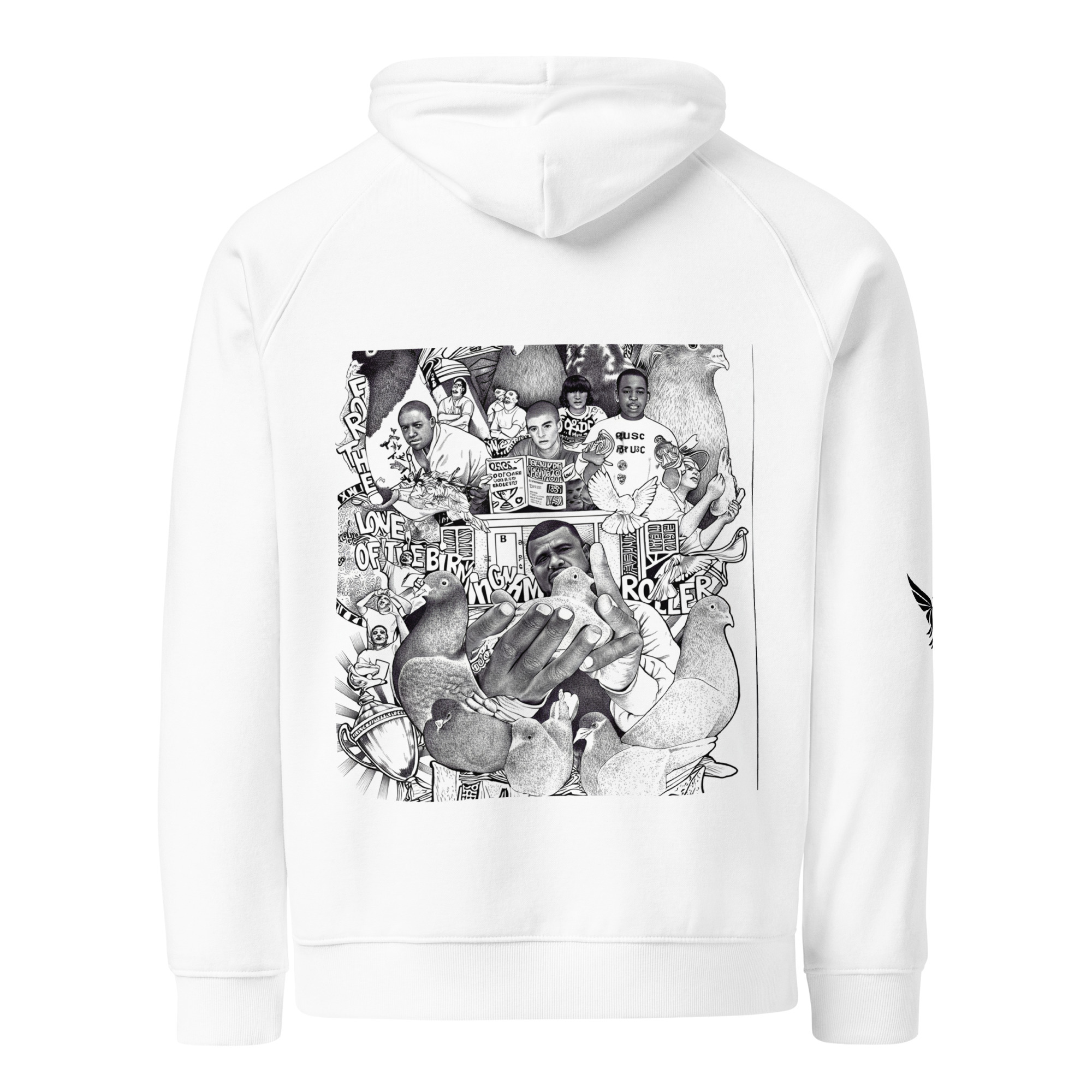 QSDC Unisex eco raglan hoodie - Image 4
