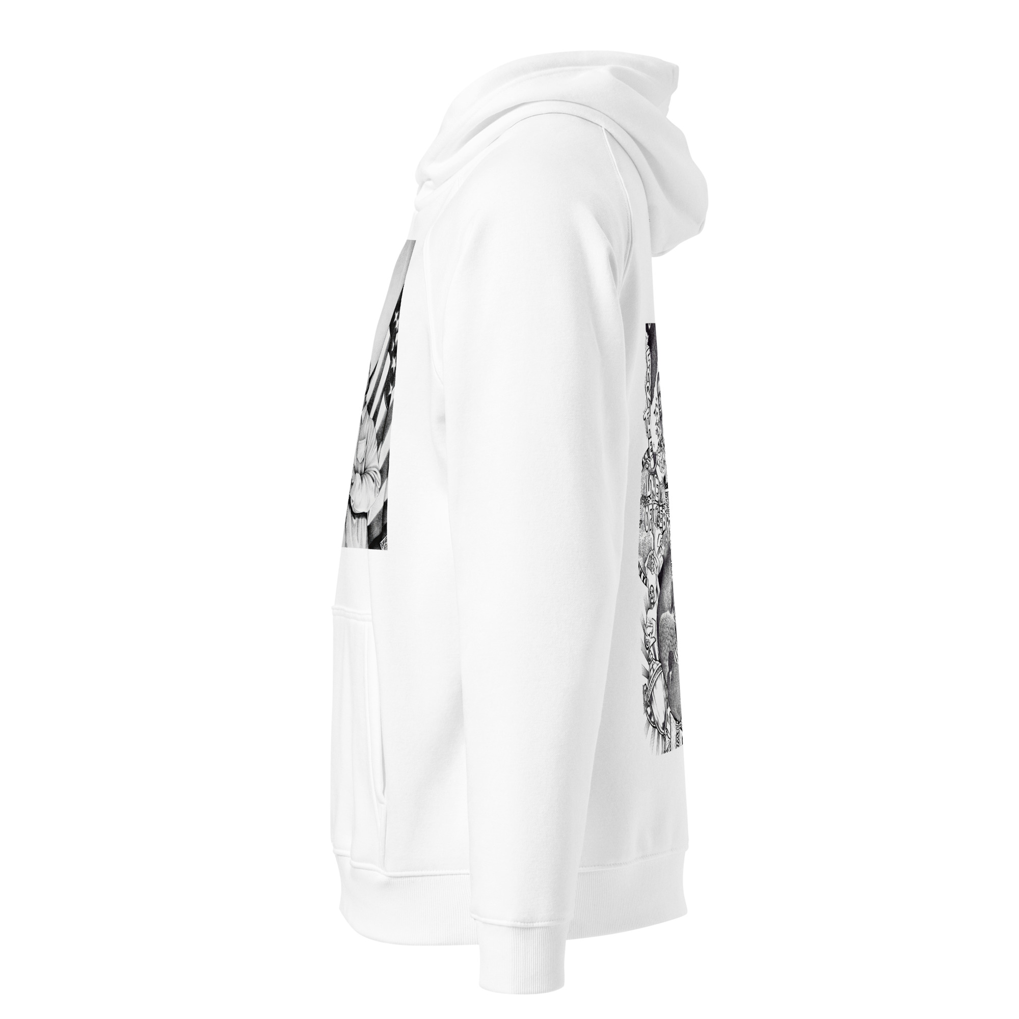 QSDC Unisex eco raglan hoodie - Image 2