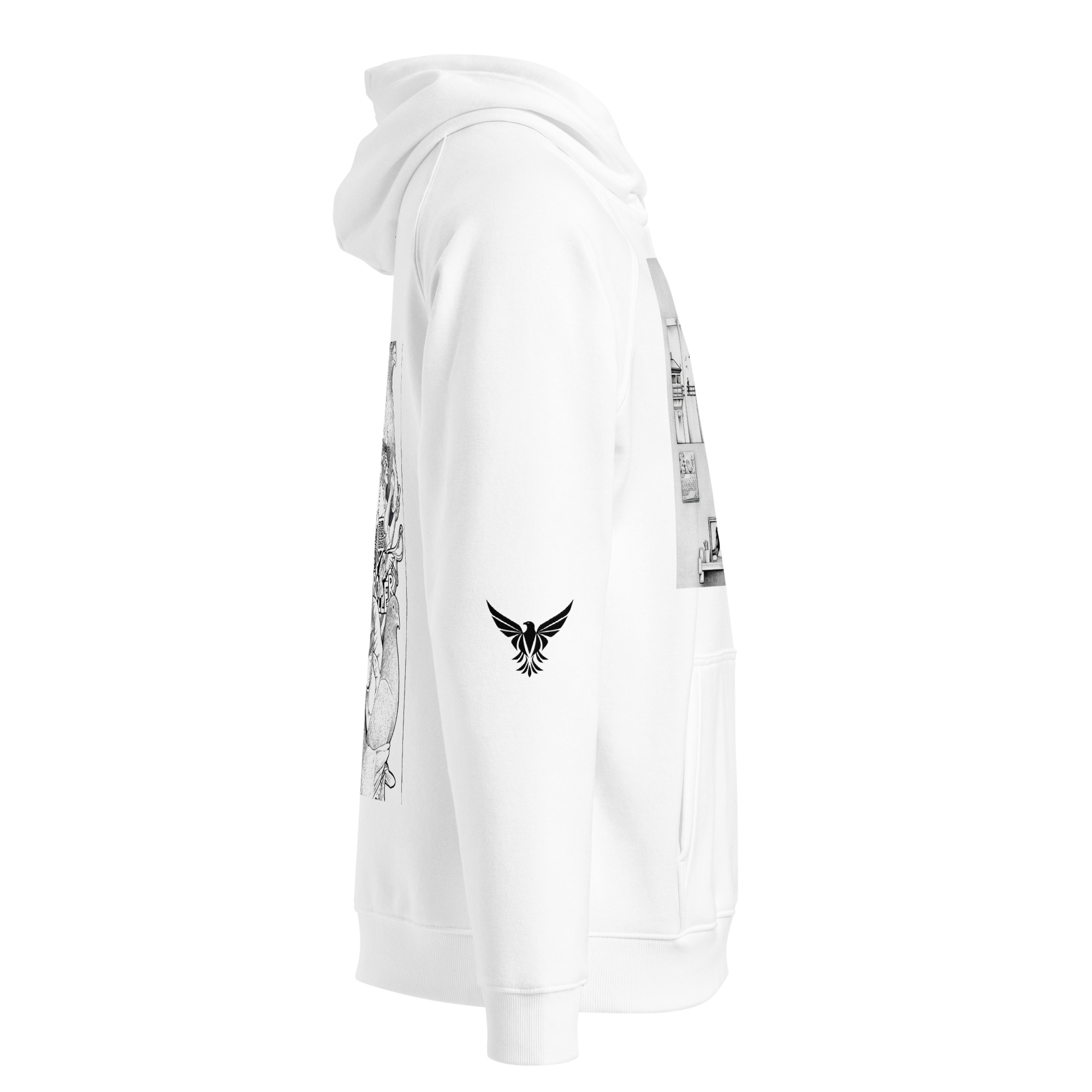 QSDC Unisex eco raglan hoodie - Image 3