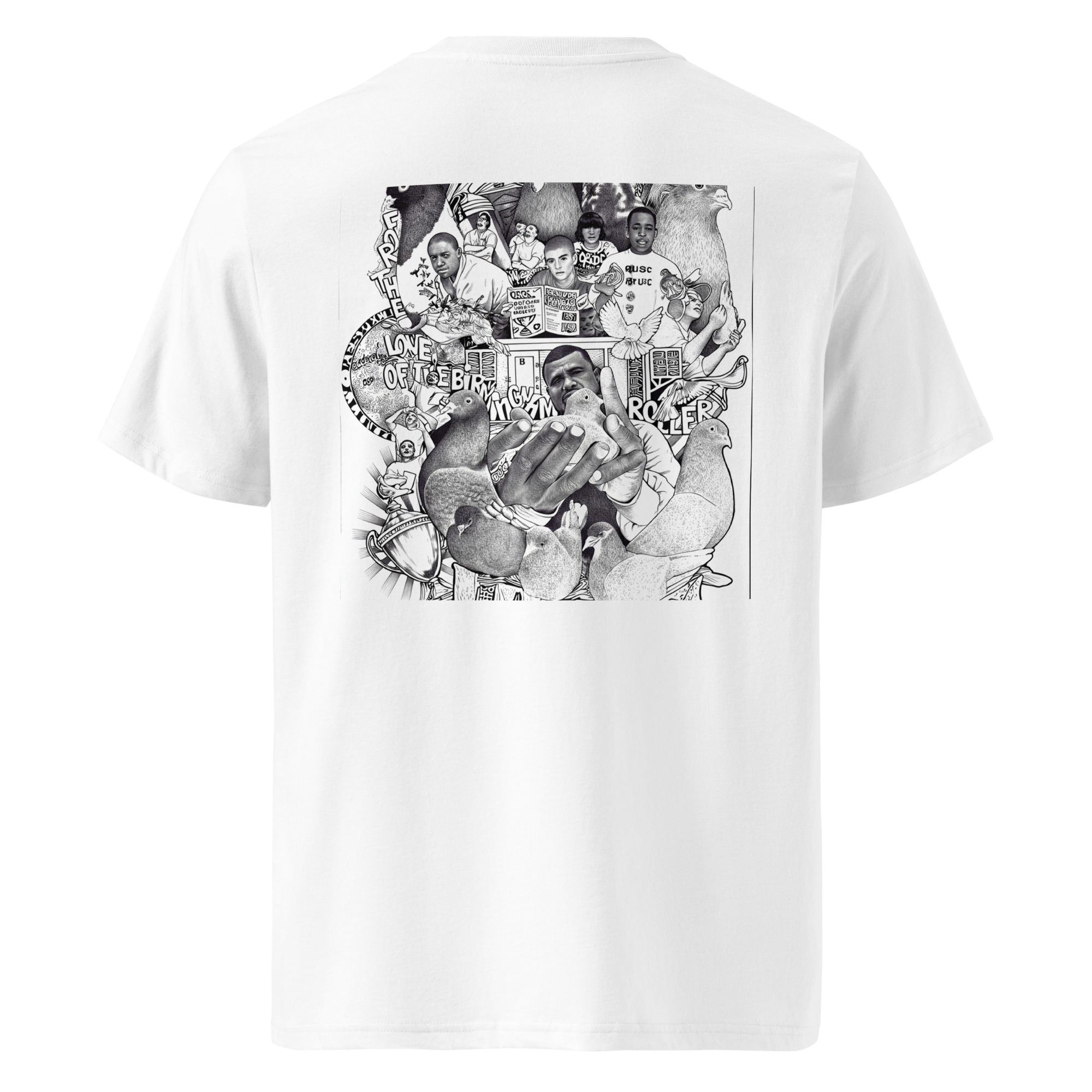 Unisex organic ribbed neck t-shirt - Image 2
